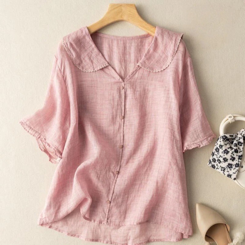 Constance | Vintage Button Detail Blouse