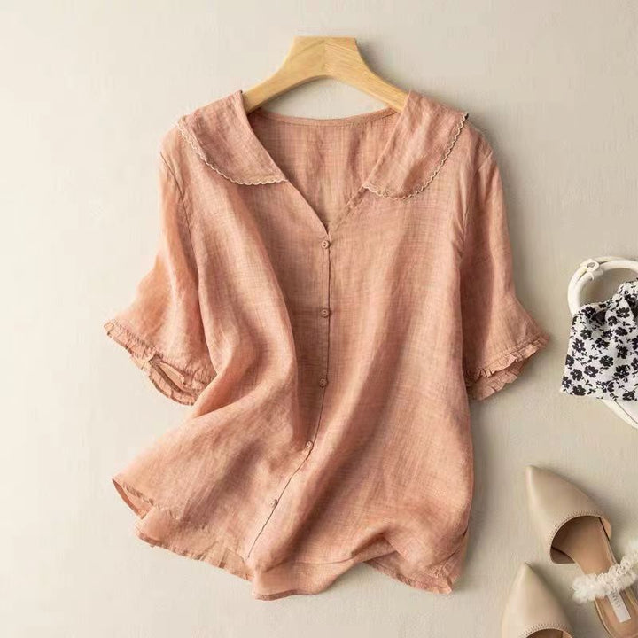 Constance | Vintage Button Detail Blouse