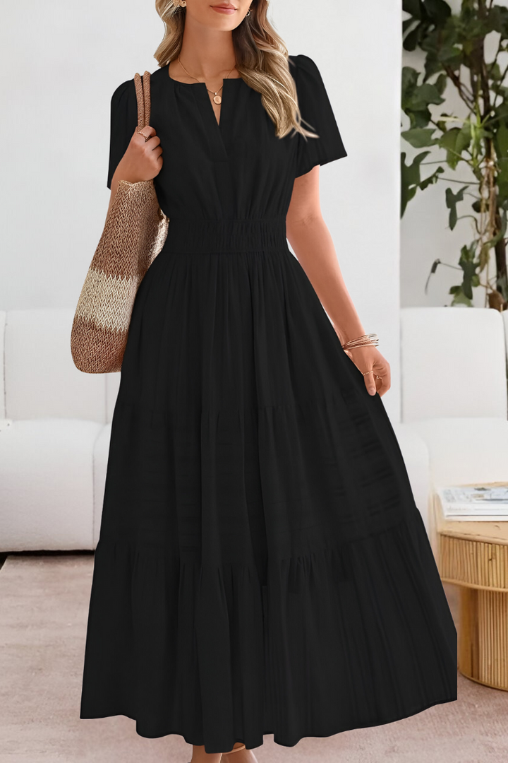 Aurore boho smocked midi dress, second view