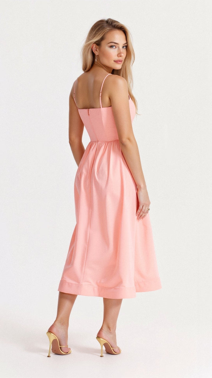 Clemence a-line midi dress, view 11