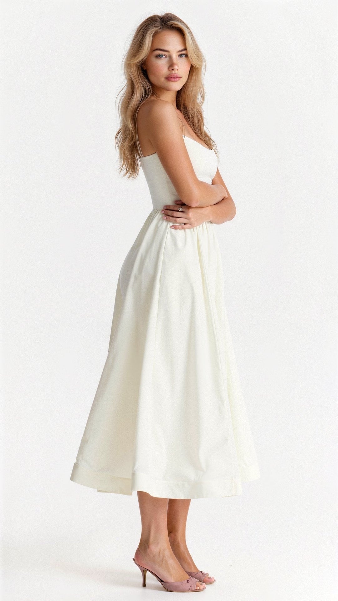 Clemence a-line midi dress, fifth view