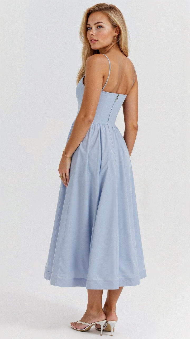 Clemence a-line midi dress, seventh view