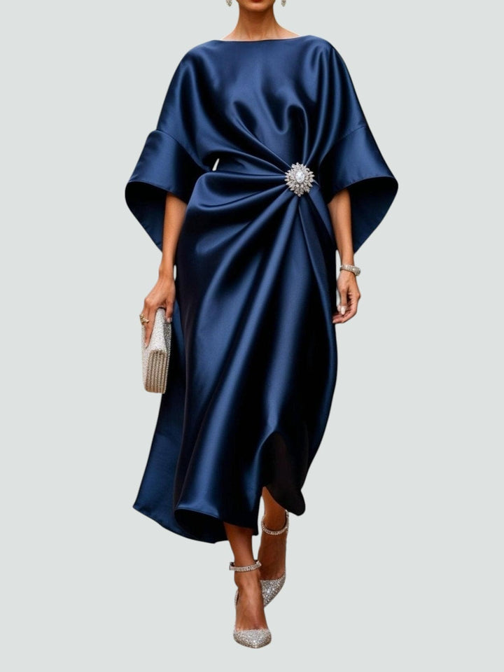 Hortense fitted midi dress, front view
