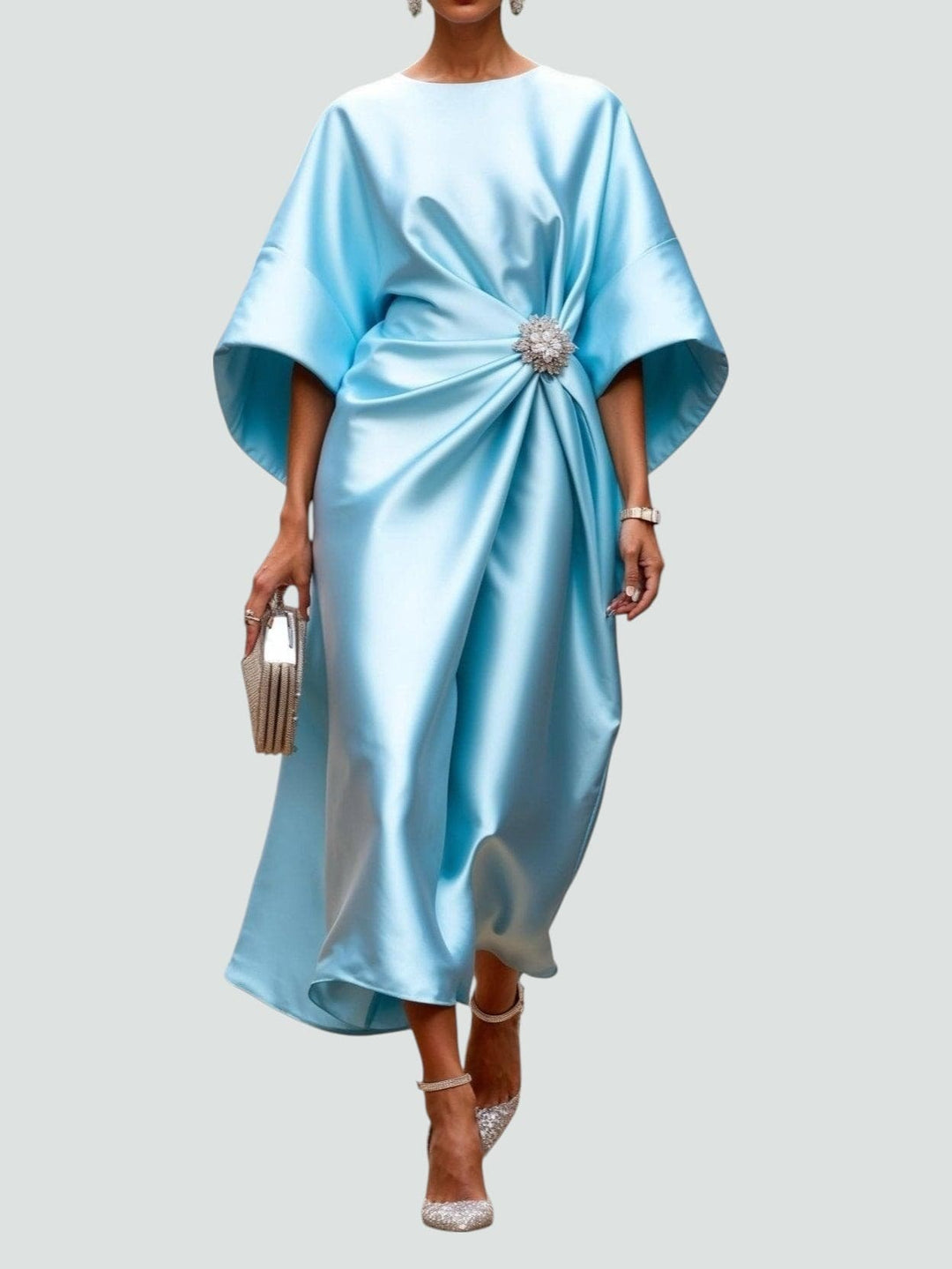 Hortense fitted midi dress, third view
