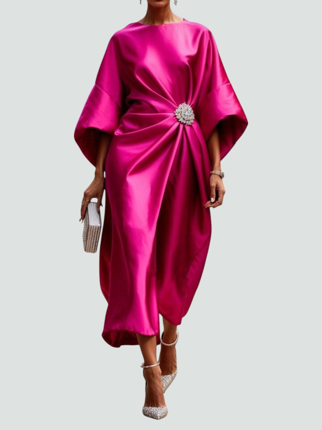 Hortense fitted midi dress, fourth view