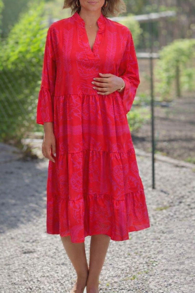 Pascale boho loose-fit midi dress, second view