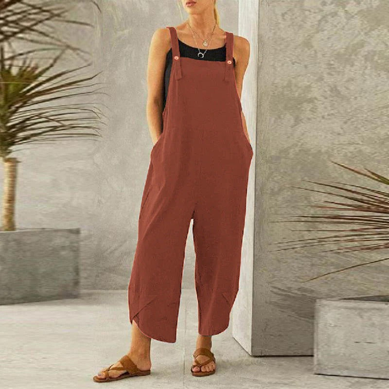 Flavia | Adjustable Strap Wide Leg Jumpsuit - product image 5