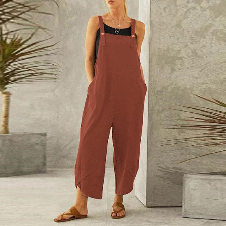 Flavia | Adjustable Strap Wide Leg Jumpsuit - product image 8