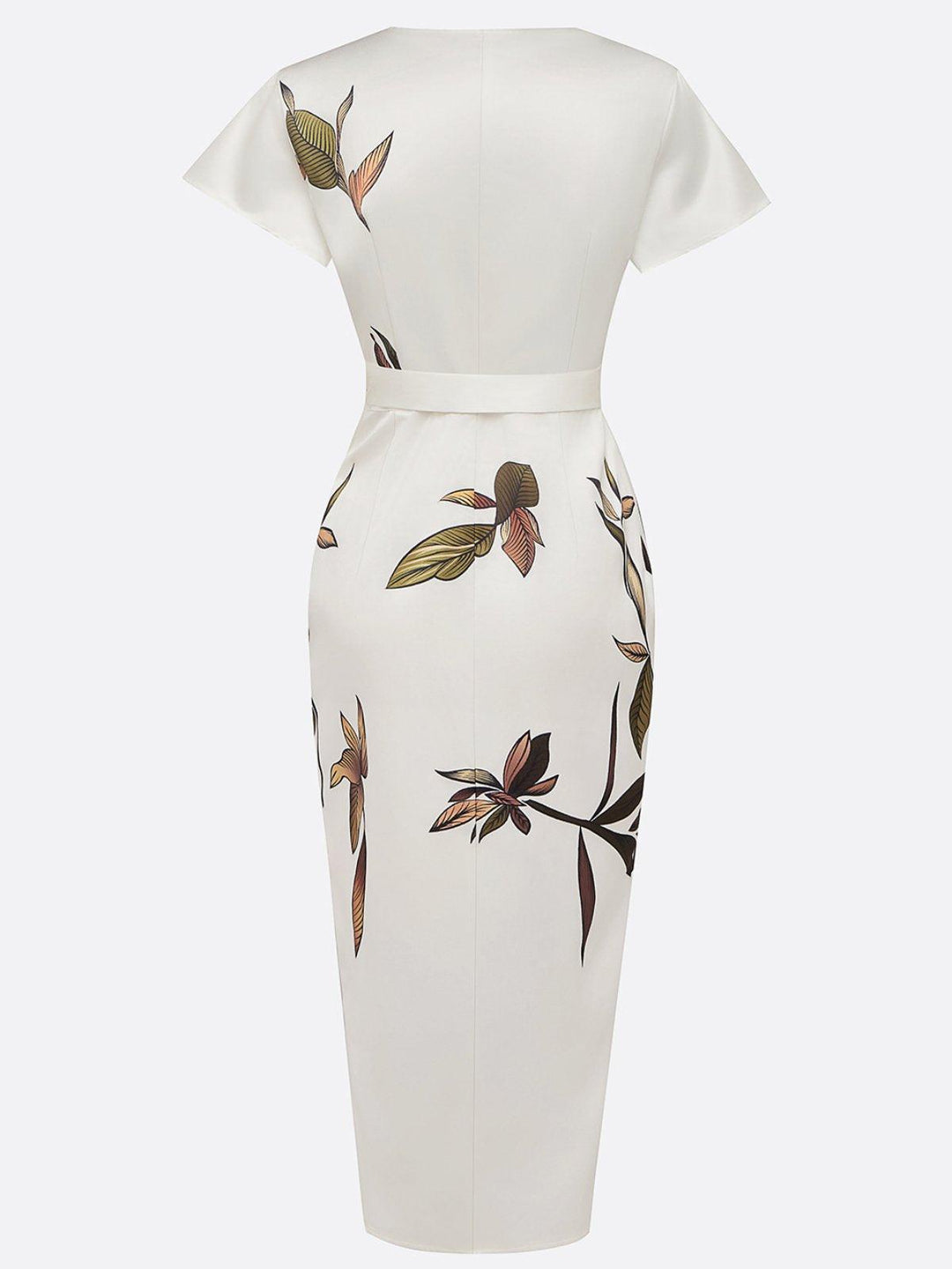 Amandine wrap dress with tie waist, seventh view