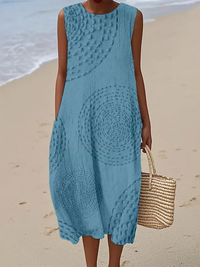 Ashleigh | Sleeveless Textured Maxi Dress - product image 4