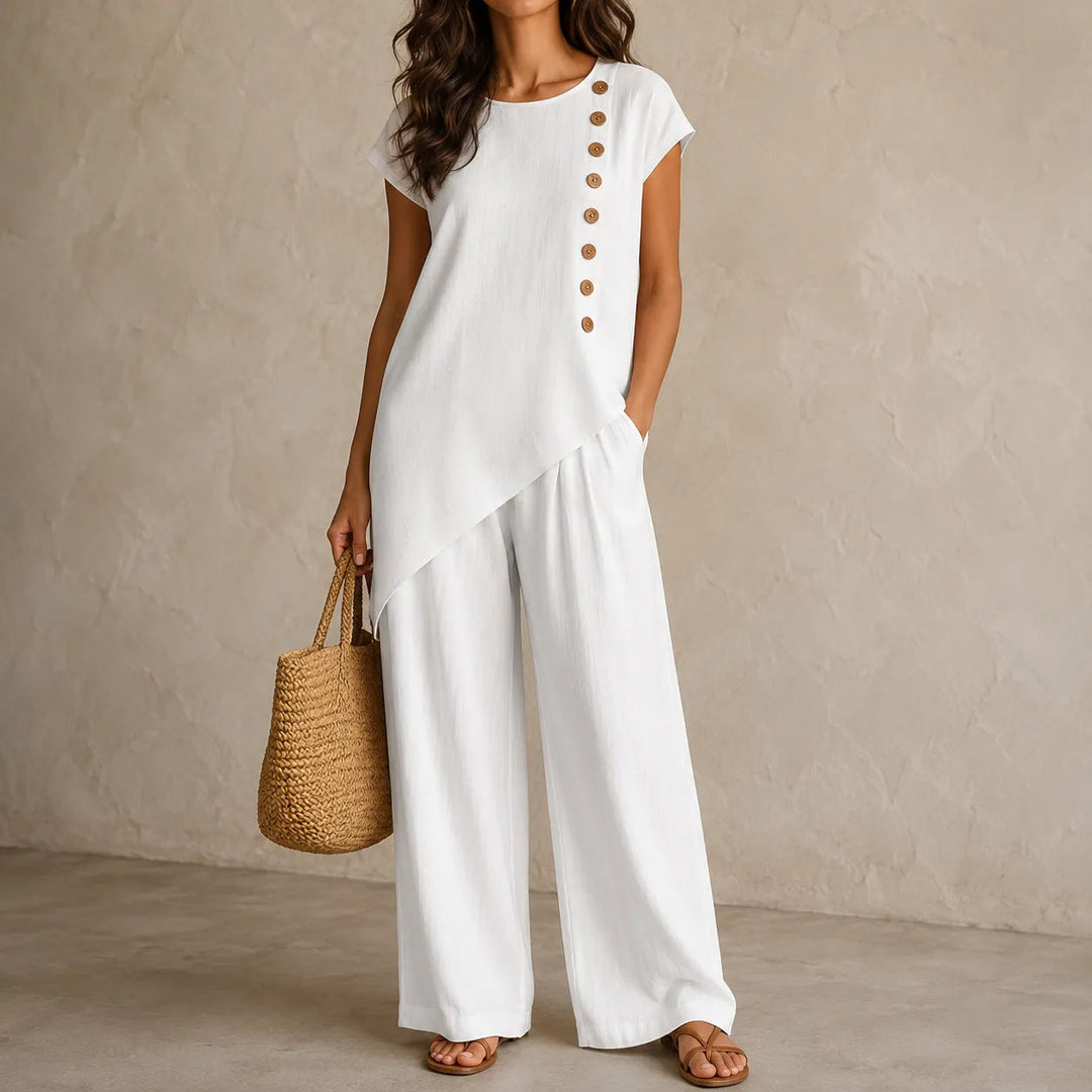 Halvine | Co-ord Set Wide-Leg Pants in product view 1