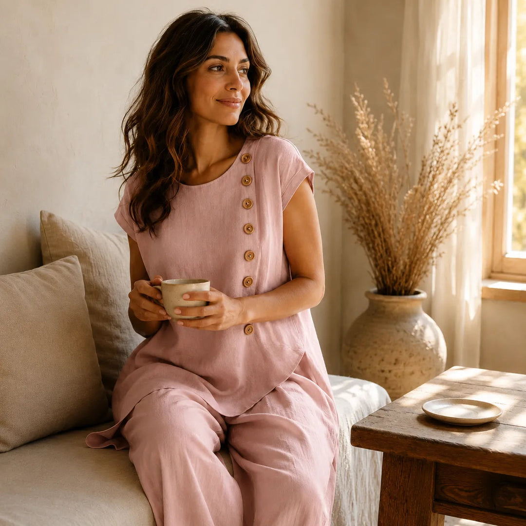 Halvine | Co-ord Set Wide-Leg Pants in product view 4
