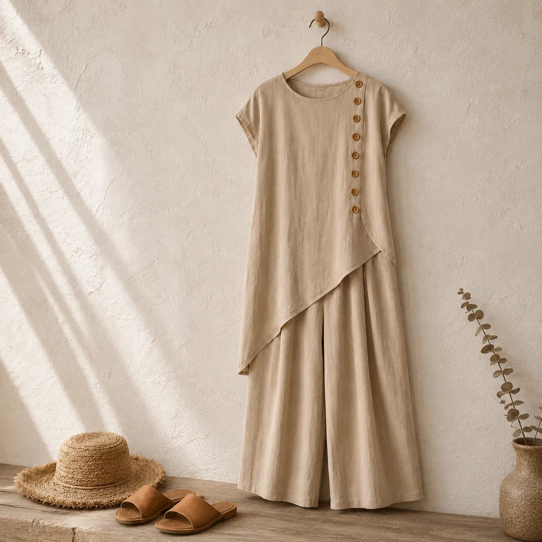 Halvine | Co-ord Set Wide-Leg Pants in product view 7