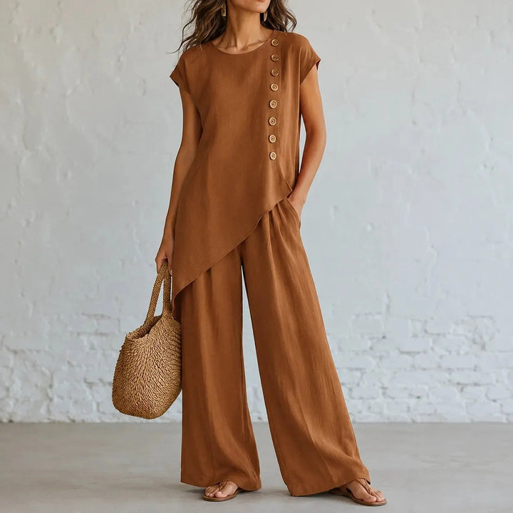 Halvine | Co-ord Set Wide-Leg Pants in product view 15