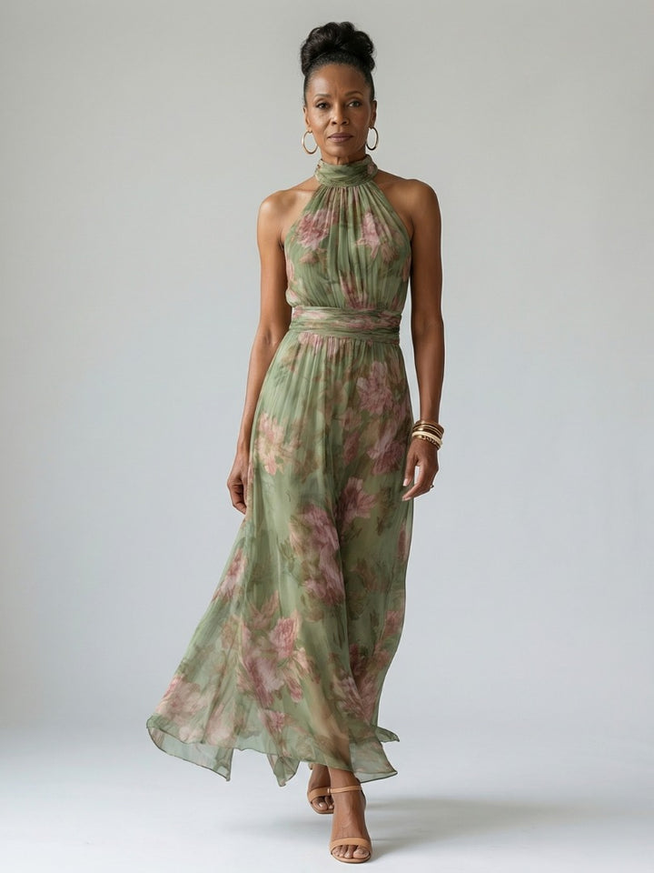 Cordova | Floral Halter Neck Midi Dress - product image 5