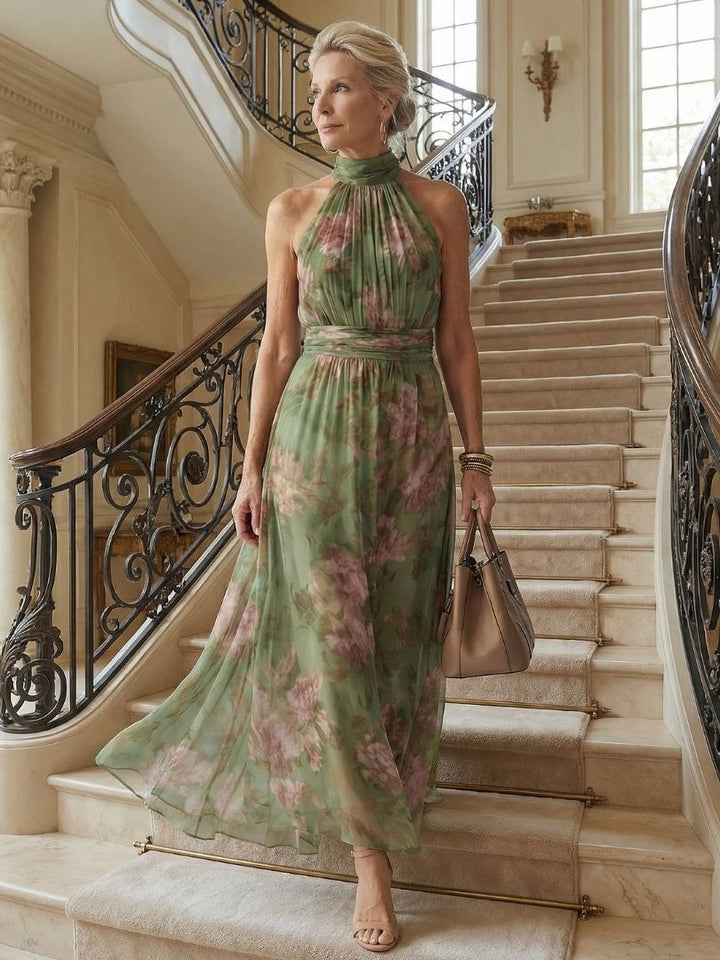 Cordova | Floral Halter Neck Midi Dress - product image 6