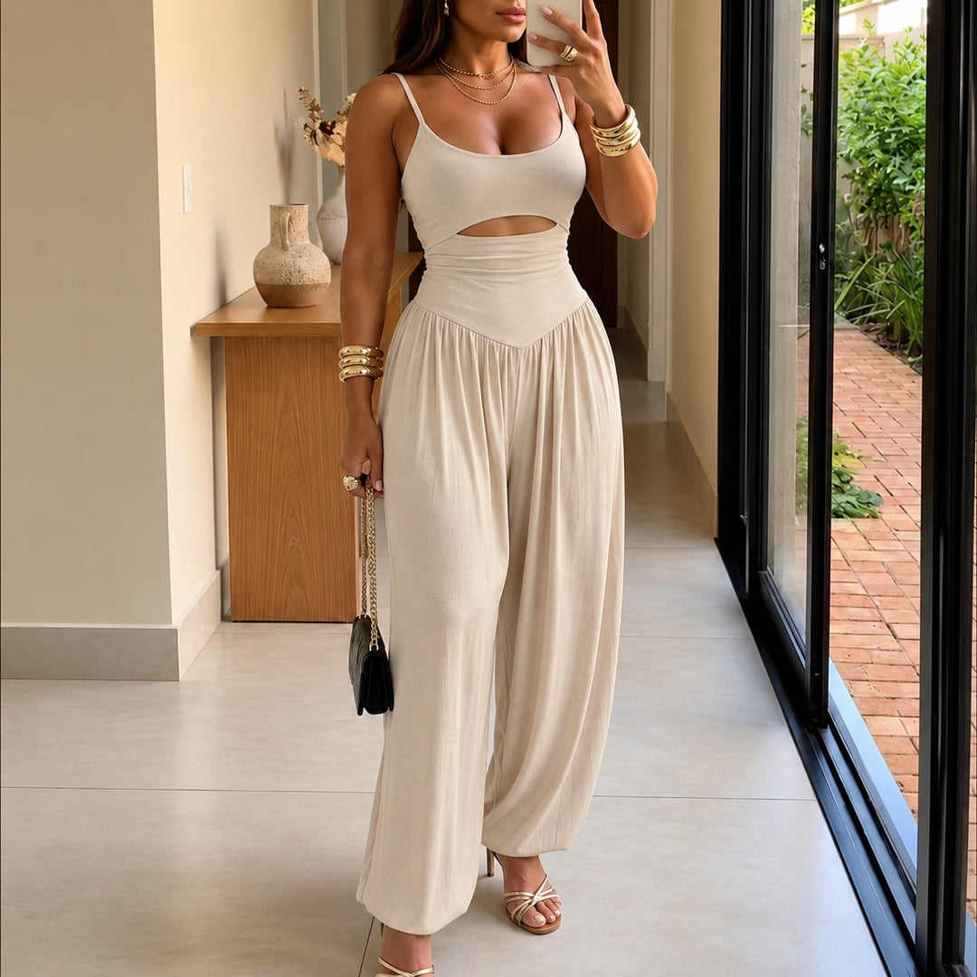 Calveth | Cutout Wide Leg Jumpsuit in product view 12