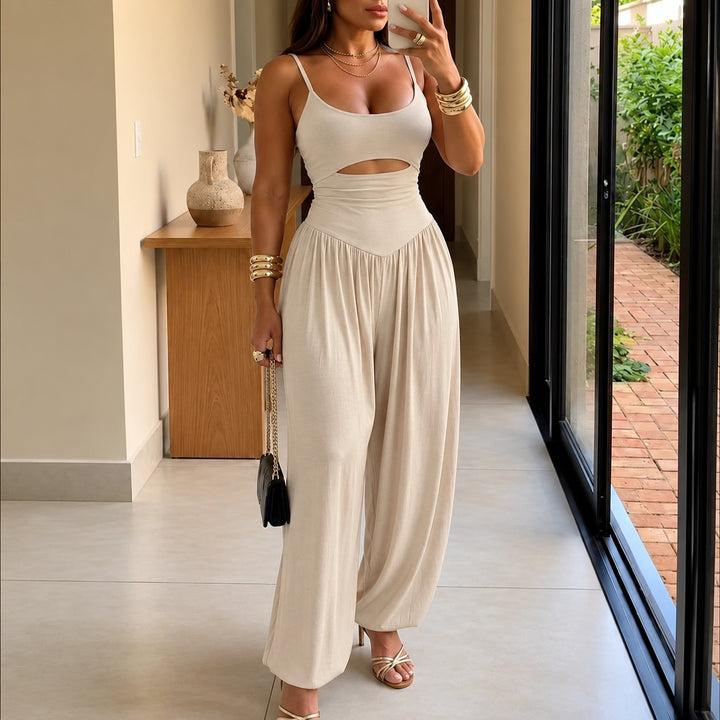 Calveth | Cutout Wide Leg Jumpsuit in product view 12