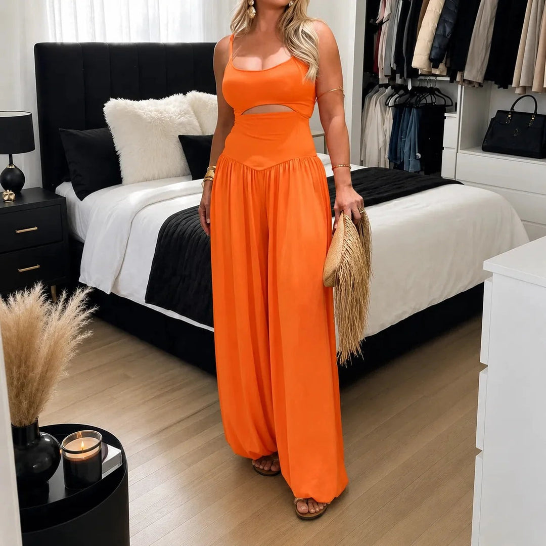 Calveth | Cutout Wide Leg Jumpsuit in product view 14