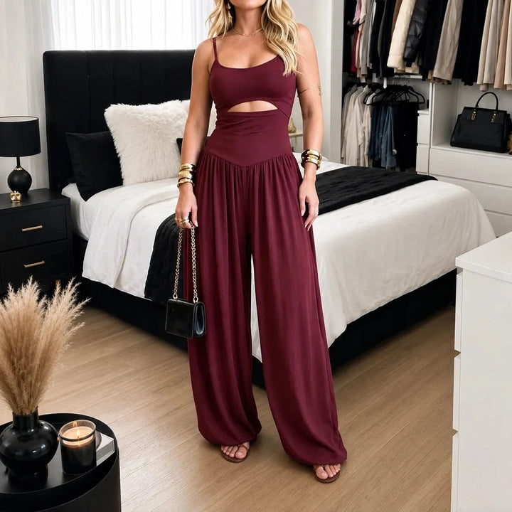 Calveth | Cutout Wide Leg Jumpsuit in product view 15