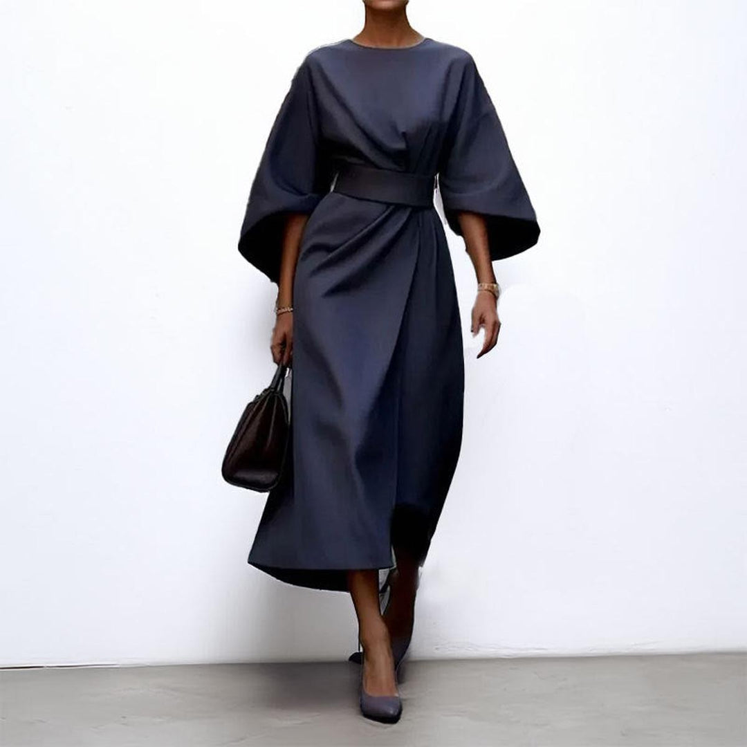 Eulalia satin batwing sleeve maxi dress, seventh view