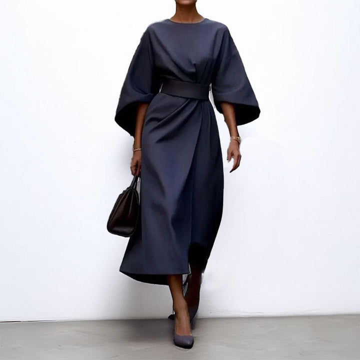 Eulalia satin batwing sleeve maxi dress, seventh view
