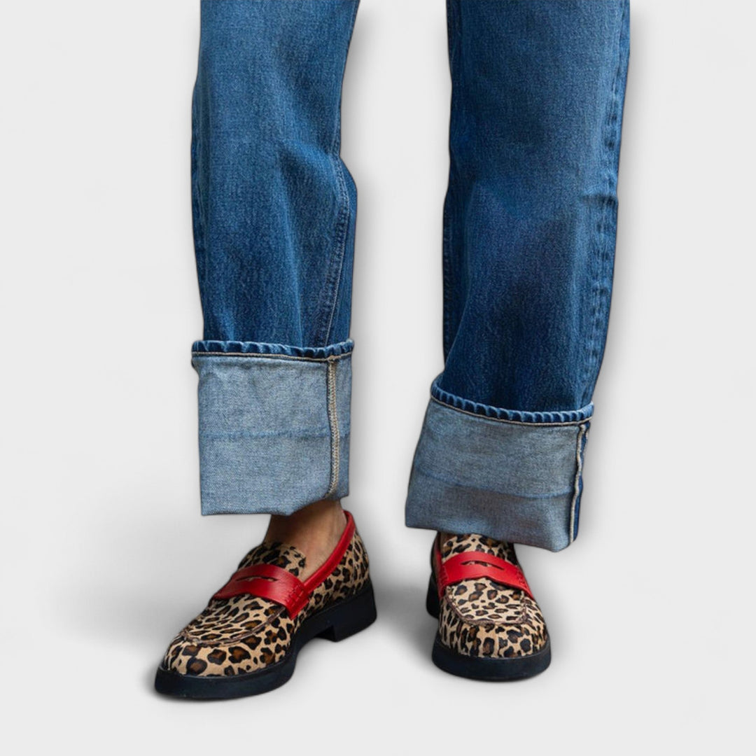 Evelina | Leopard Print Loafers