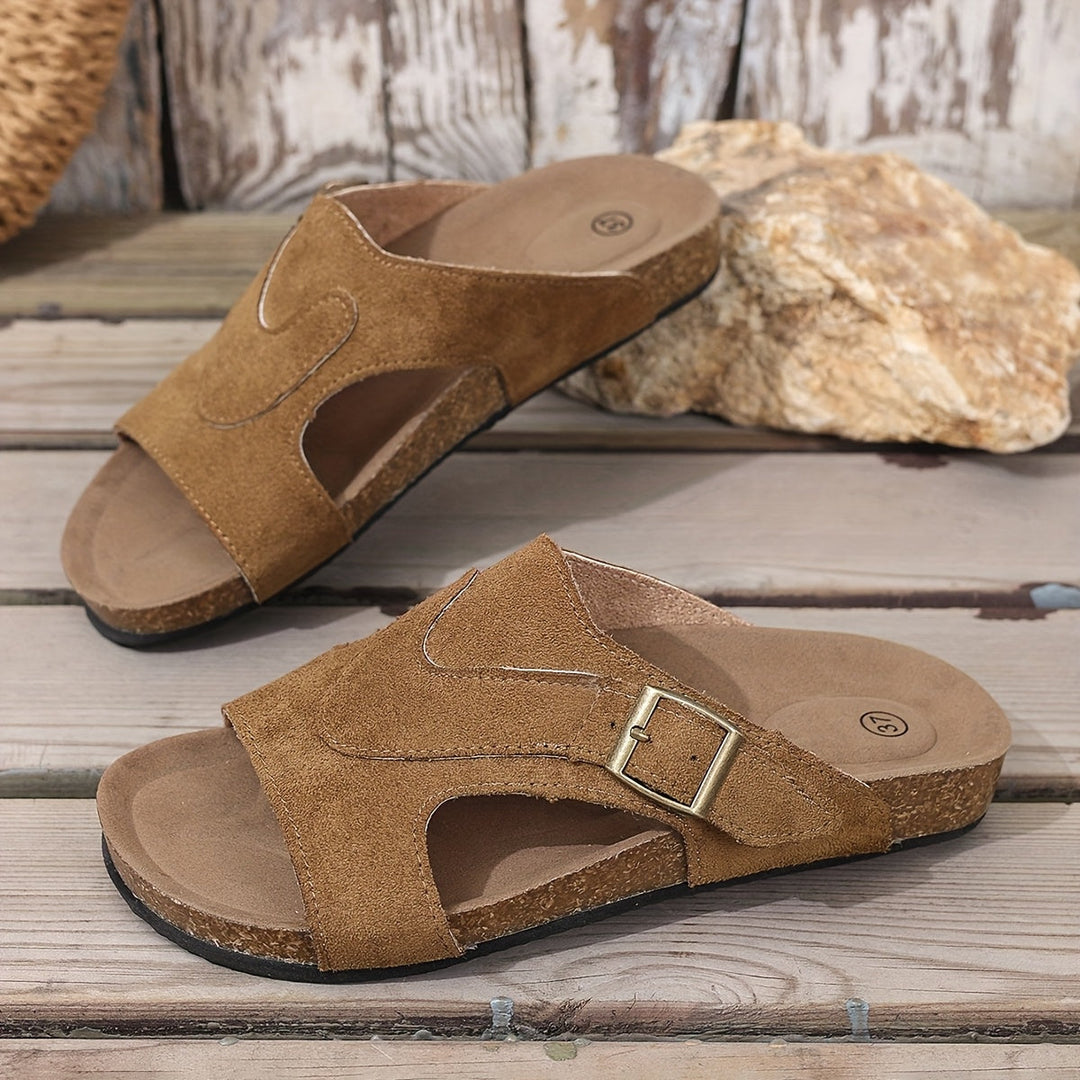 Brindelle | Flat Sandal with Ankle Strap in product view 8