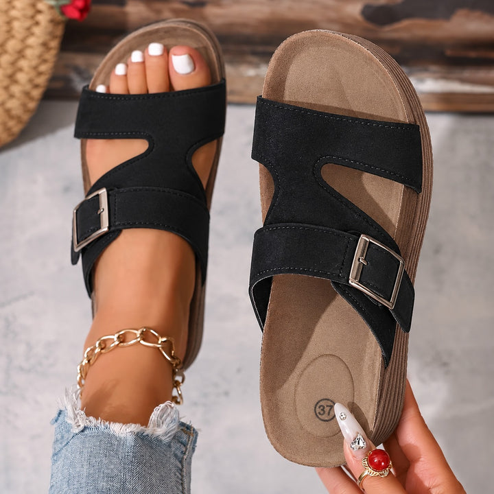 Brindelle | Flat Sandal with Ankle Strap in product view 11