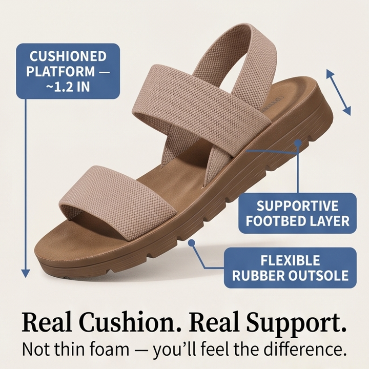 Delwyn | Flat Sandals with Elastic Straps in product view 7