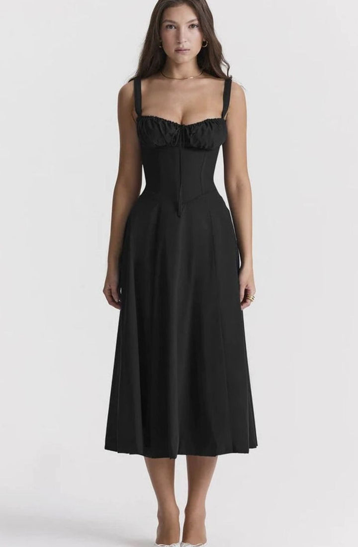 Madison | Floral Bustier Midi Sundress Side Slit Skirt in product view 8