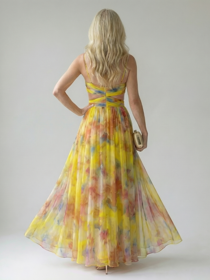 Thessaly | Floral Maxi Dress Wrap Bodice in product view 8