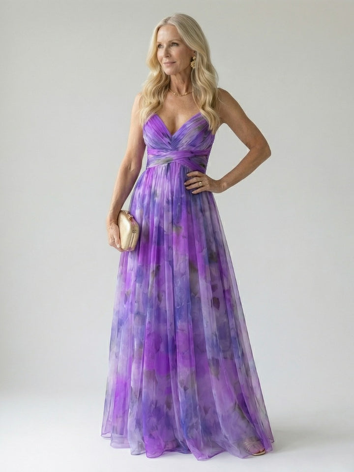 Thessaly | Floral Maxi Dress Wrap Bodice in product view 11