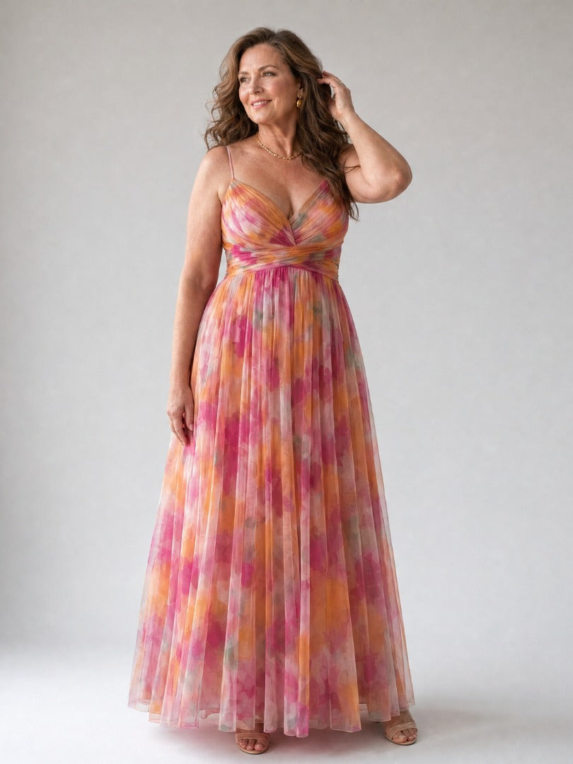 Thessaly | Floral Maxi Dress Wrap Bodice in product view 12