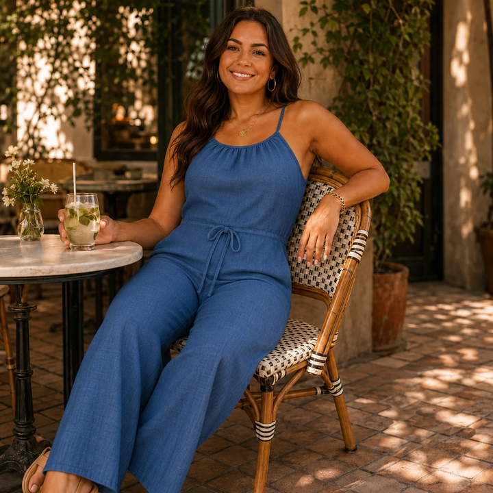 Halvine | Halter Neck Jumpsuit in product view 5