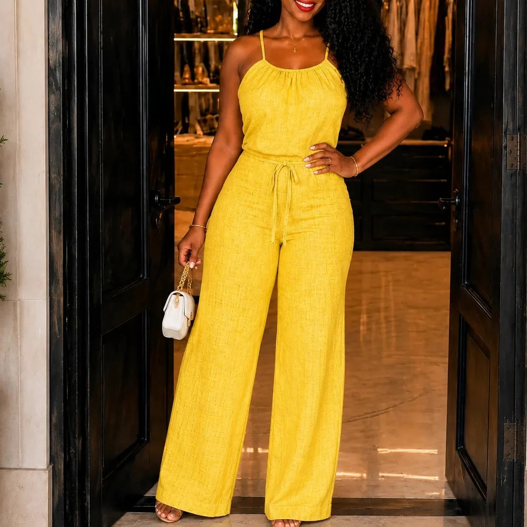 Halvine | Halter Neck Jumpsuit in product view 15