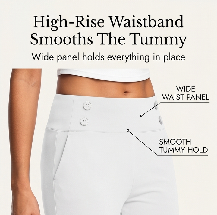 Darvell | High-Waist Stretch Capri Pants in product view 6