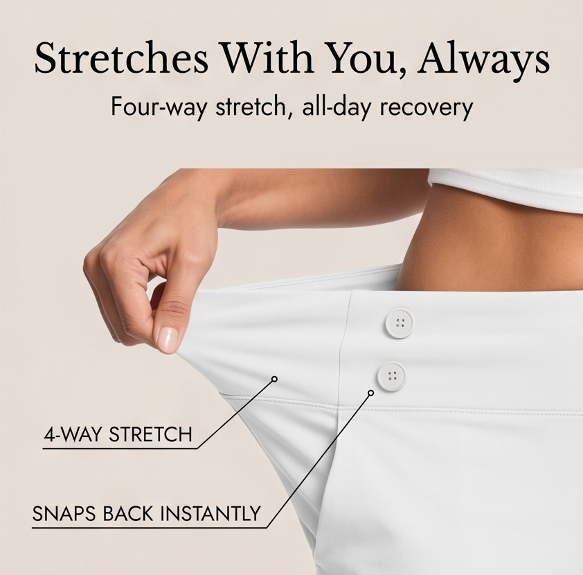 Darvell | High-Waist Stretch Capri Pants in product view 7