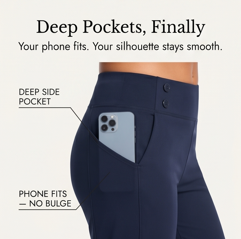 Darvell | High-Waist Stretch Capri Pants in product view 10