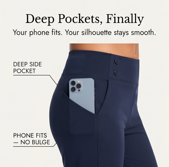 Darvell | High-Waist Stretch Capri Pants in product view 10