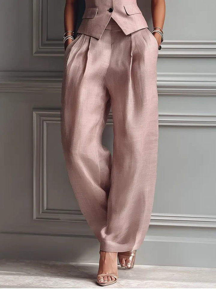 Irene | Tailored Vest Wide Leg Pants Set - product image 3