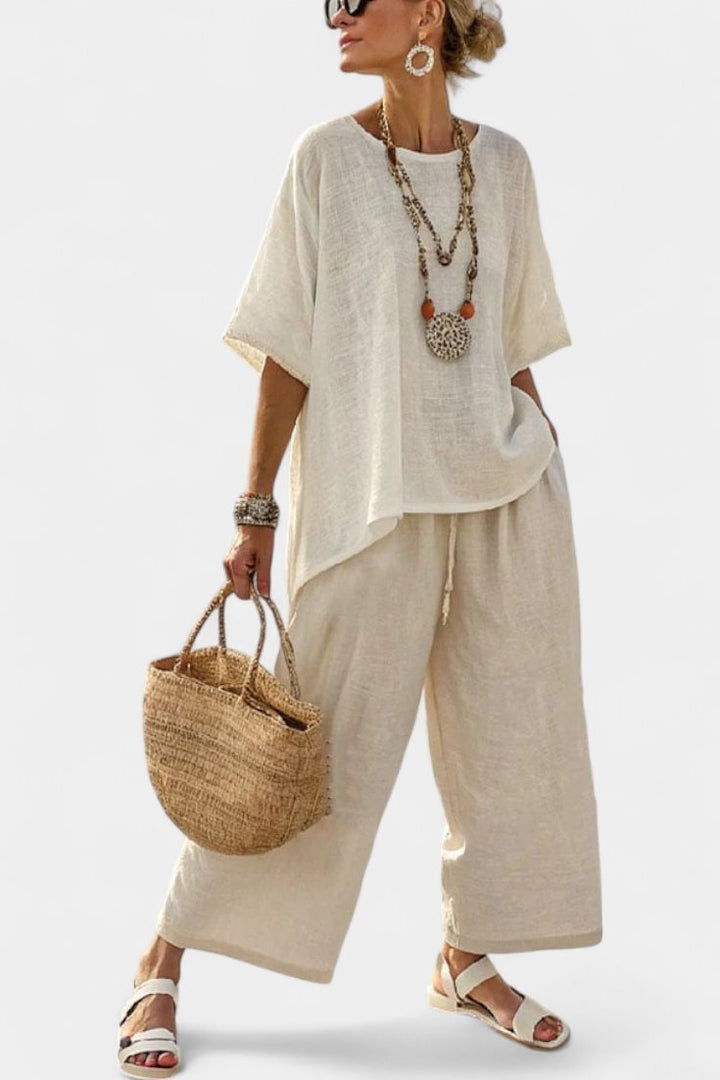 Jacqueline | Relaxed Top Wide Leg Pants Set - product image 1