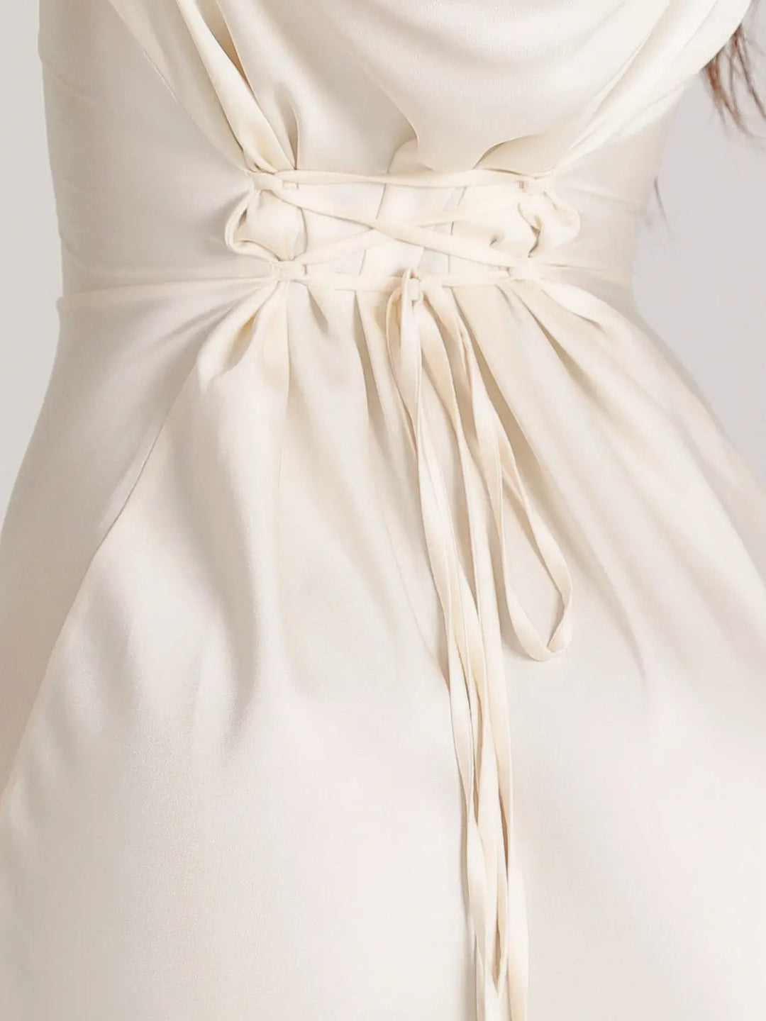 Pharia | Long Sleeve Satin Cowl Neck Maxi Dress in product view 10