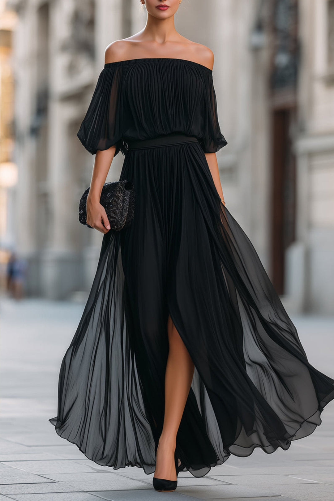 Margot maxi dress, back view