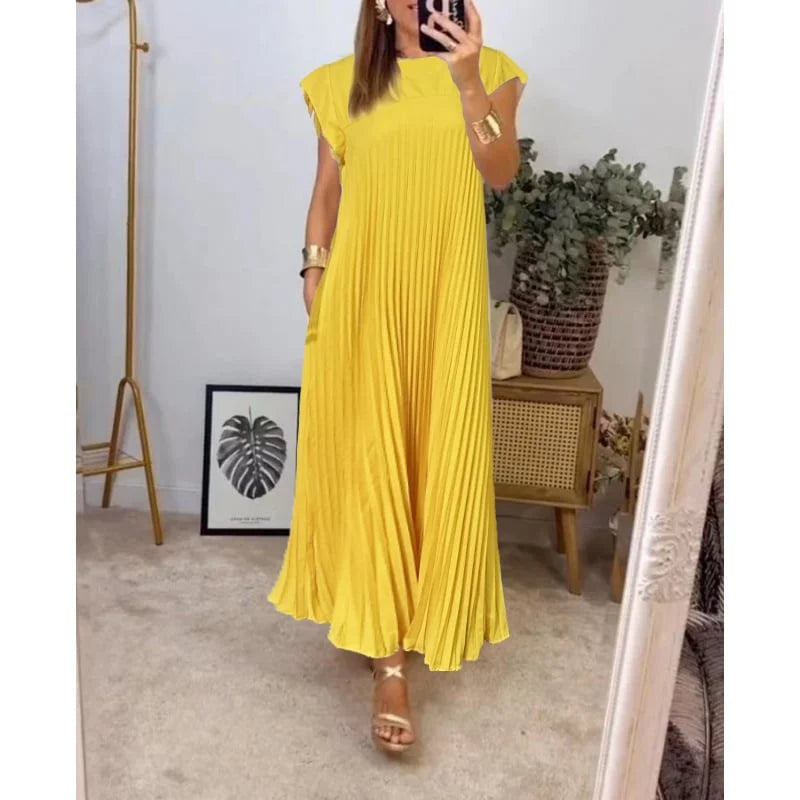 Gwendoline | Pleated Maxi Dress in product view 5