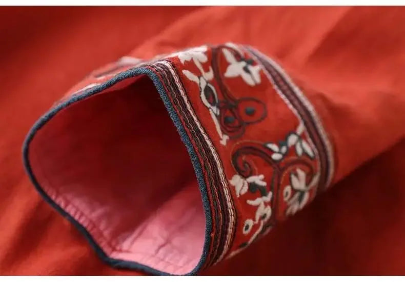 Lotus | Relaxed Embroidered Breeze Blouse in product view 10