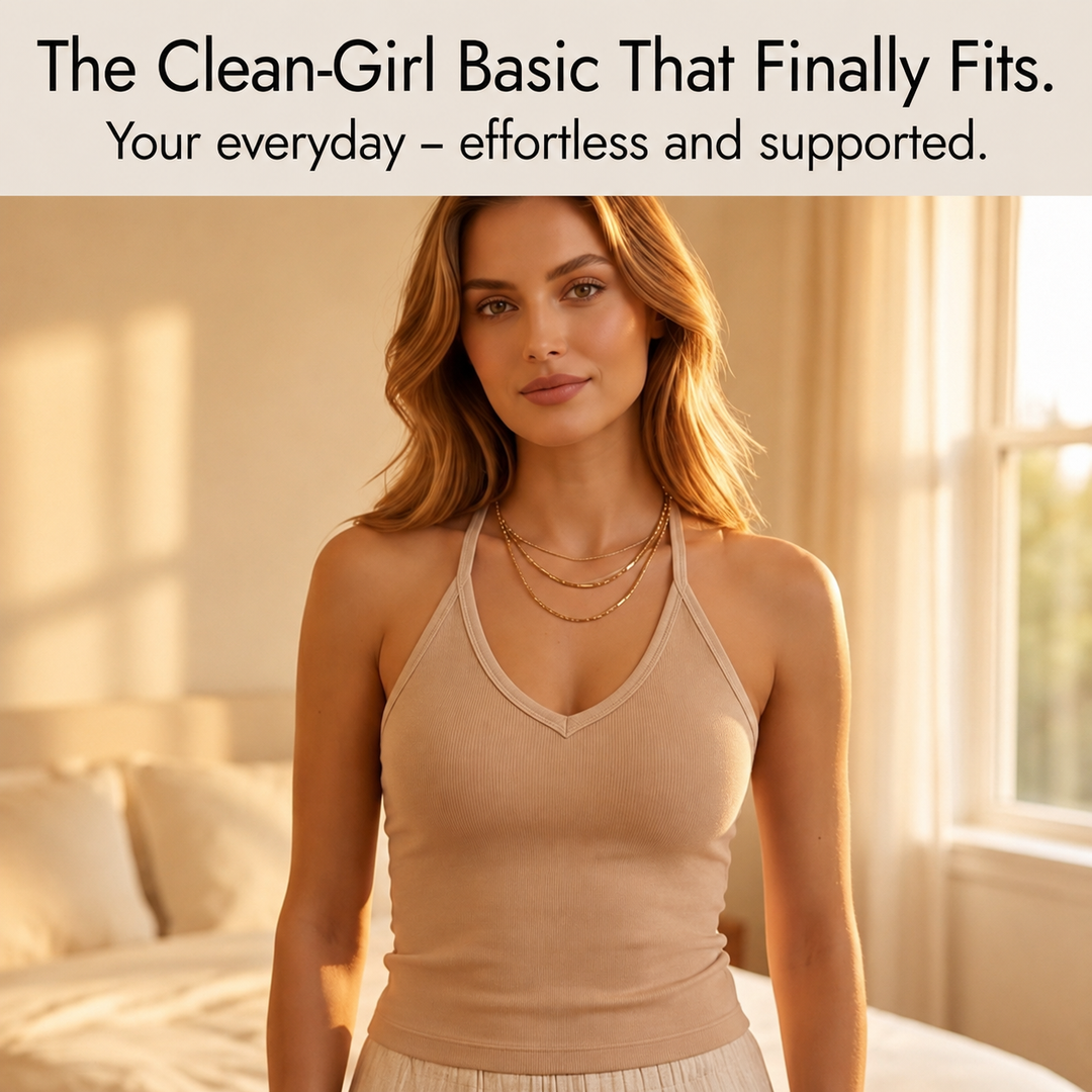 Valmira | Ribbed Halter Tank Top in product view 10