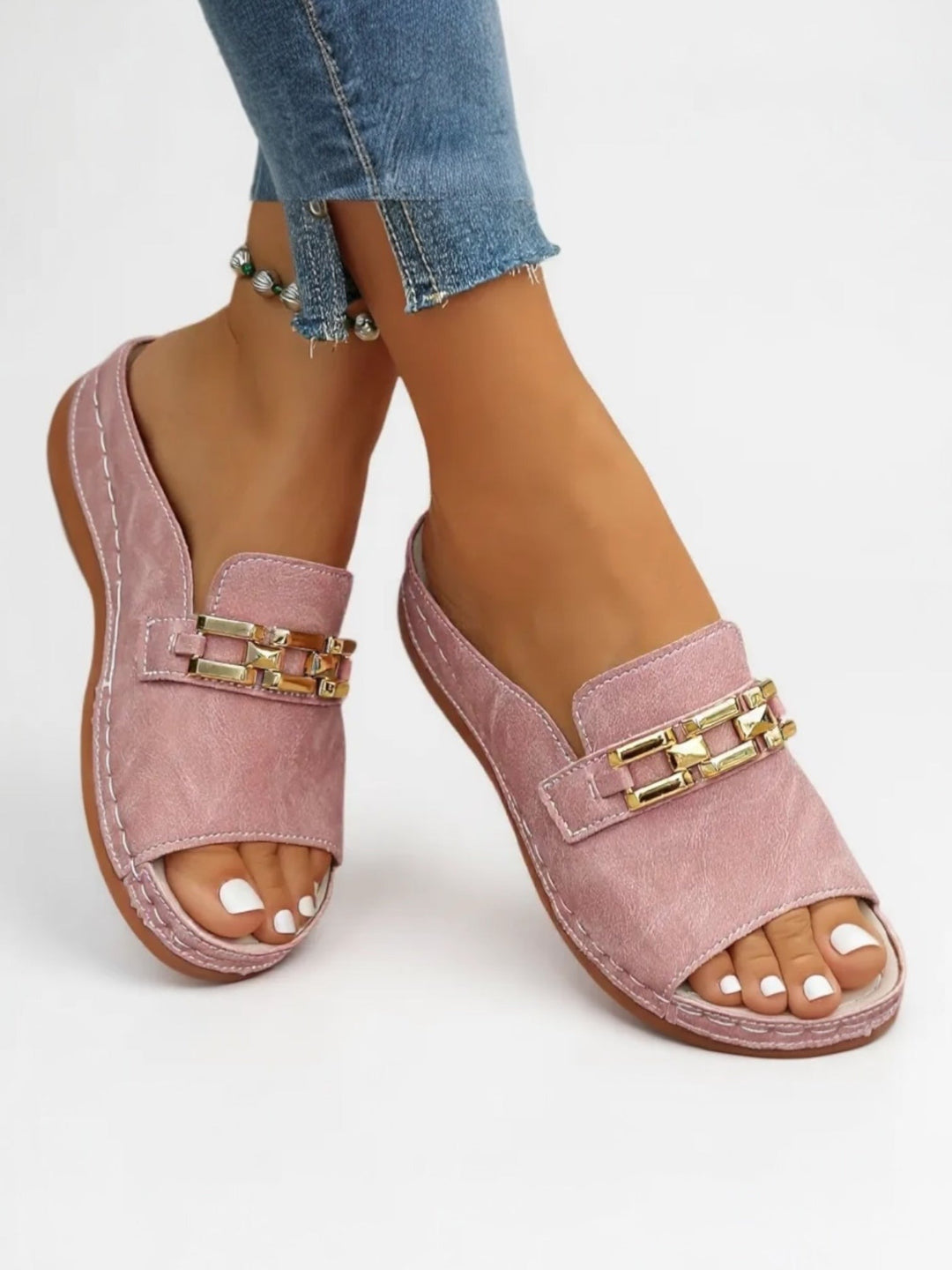 Romy | Cushioned Slip-On Sandals and Slides - product image 2