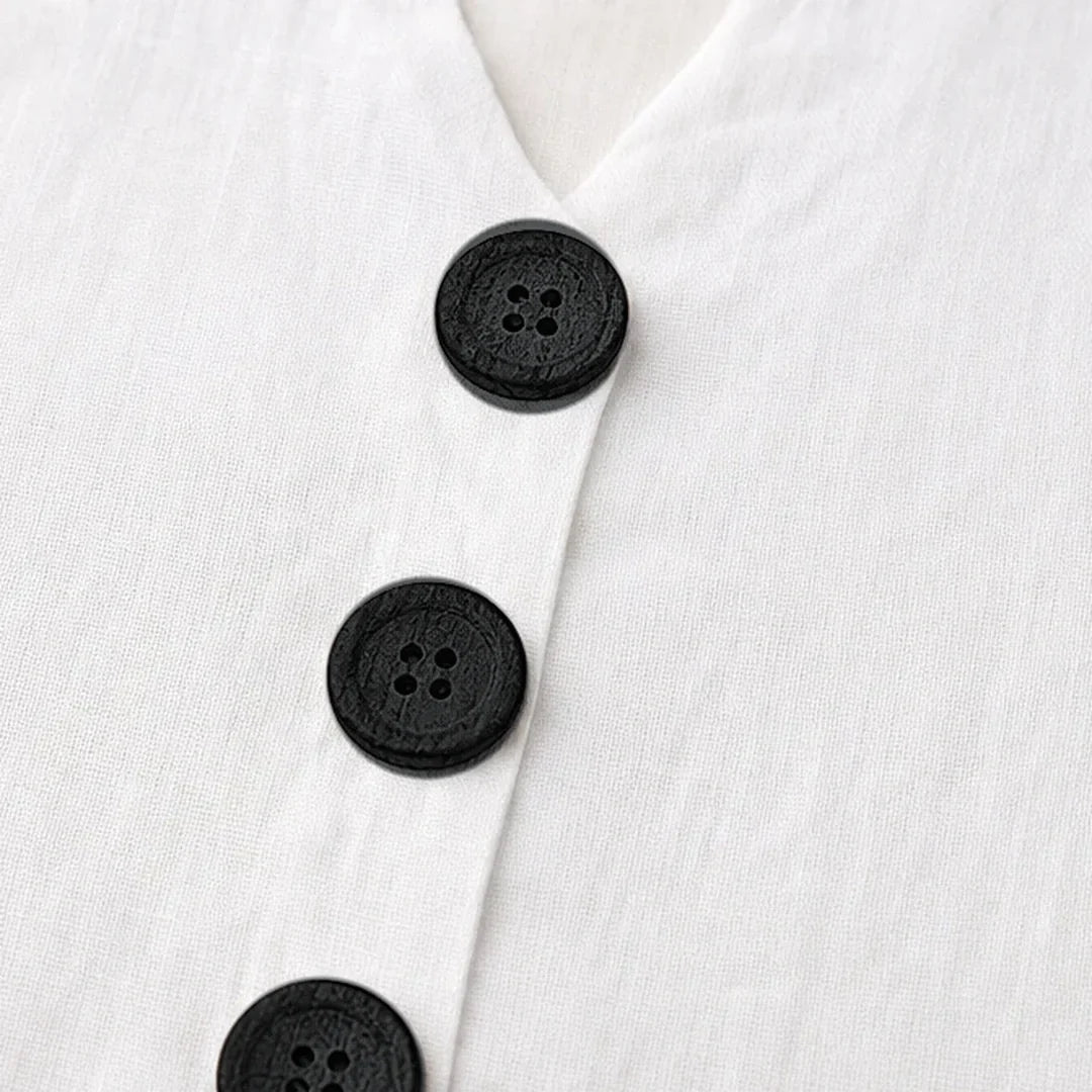 Dalisay | Sleeveless Button-Front Tank Top in product view 8
