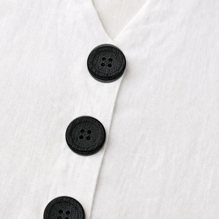 Dalisay | Sleeveless Button-Front Tank Top in product view 8